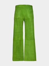 Stouls Avocado Green Lilou Stretch Leather Pants