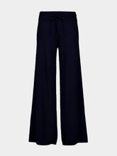 Lisa Yang Navy Sofi Wide-Leg Cashmere Trousers