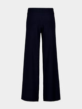 Lisa Yang Navy Sofi Wide-Leg Cashmere Trousers