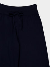 Lisa Yang Navy Sofi Wide-Leg Cashmere Trousers