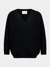 Lisa Yang Black Kenny Cashmere V-Neck Sweater