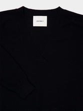 Lisa Yang Black Kenny Cashmere V-Neck Sweater
