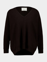 Lisa Yang Dark Oak Kenny Cashmere V-Neck Sweater