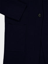 Lisa Yang Navy Anni Knitted Cashmere Cardigan Coat