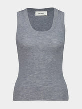 Lisa Yang Light Grey Ina Cashmere Tank Top