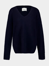 Lisa Yang Navy Leona Cashmere Silk Sweater