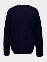 Lisa Yang Navy Leona Cashmere Silk Sweater