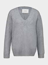 Lisa Yang Light Grey Leona Silk Cashmere Sweater