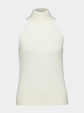 Lisa Yang Cream Leya Brushed Cashmere Top