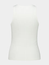 Lisa Yang White Meng Cotton Cashmere Top