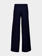 Lisa Yang Navy Omi Straight-Leg Cashmere Trousers