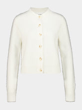 Lisa Yang Cream Brushed Azalea Cashmere Cardigan