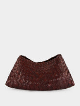 Dragon Diffusion Comporta Bruciato Woven Leather Clutch