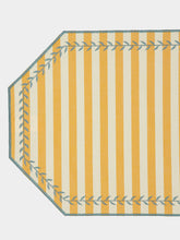 Borgo Delle Tovaglie Lauro Cotton Placemat in Capri Stripe Pumpkin and Dolphin