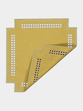 Borgo Delle Tovaglie Erica Linen Placemat in Curry and Mastice