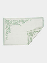 Borgo Delle Tovaglie Venaria Linen Placemat in Ivory and Sage