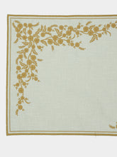 Borgo Delle Tovaglie Venaria Linen Placemat in Ice and Ginger
