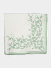 Borgo Delle Tovaglie Venaria Linen Napkin in Ivory and Sage