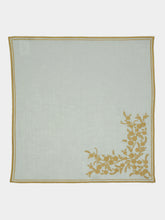 Borgo Delle Tovaglie Venaria Linen Napkin in Ice and Ginger