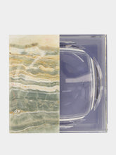 Reflections Copenhagen Clear Purple and Green Onyx Illusion Bowl