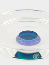 Reflections Copenhagen Clear Teal and Blue Crystal Colette Tray