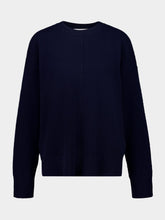 Lisa Yang Navy Nairi Knitted Cashmere Sweater