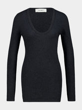 Lisa Yang Dark Grey Amalea Cotton Cashmere Sweater