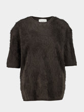 Lisa Yang Dark Fern Brushed Maren Cashmere Top