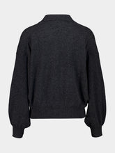 Lisa Yang Charcoal Katriel Cashmere Polo Sweater