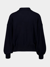Lisa Yang Navy Katriel Cashmere Polo Sweater