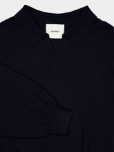 Lisa Yang Navy Katriel Cashmere Polo Sweater