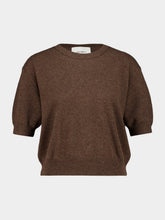 Lisa Yang Dark Truffle Genevra Cashmere T-Shirt