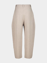 Lisa Yang Sand Wrenda Cashmere Barrel Trousers
