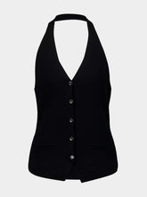 Lisa Yang Black Immy Cashmere Halterneck Top