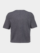 Lisa Yang Graphite Helly Short-Sleeve Cashmere Cardigan