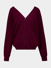 Lisa Yang Deep Plum Jiani Cashmere Cardigan