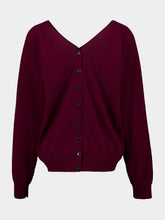Lisa Yang Deep Plum Jiani Cashmere Cardigan