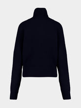 Lisa Yang Blue Aylani Cashmere Knitted Turtleneck Sweater