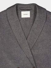 Lisa Yang Mid Grey Doublé Shawl Coat
