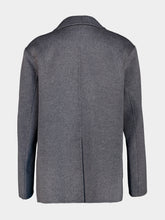 Lisa Yang Mid Grey Doublé Wool Cashmere Blazer