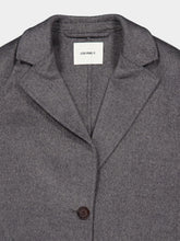 Lisa Yang Mid Grey Doublé Wool Cashmere Blazer