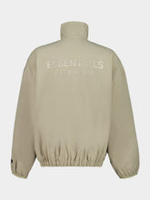 Fear Of God Essentials Timber Beige Half-Zip Hooded Sweatshirt