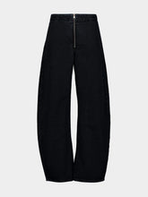 Frame Sutro Dark Blue Zip Wide-Leg Jeans