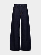 Frame Rinse Blue The Off Duty Drawstring Bow Jeans