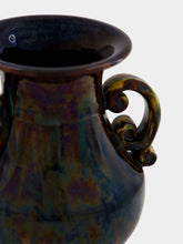 All Origine Fat Lava Ceramic Vase in Blue and Green