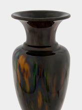 All Origine Fat Lava Ceramic Vase in Blue and Orange
