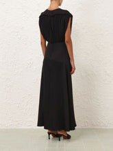 Zimmermann Black Crush Bias Midi Dress