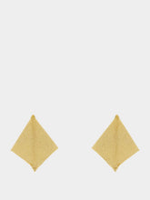 Rabanne Gold Pixel Mesh Drop Earrings