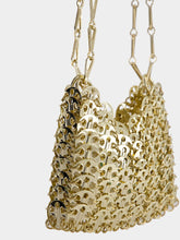 Rabanne 1969 Iconic Gold Nano Shoulder Bag