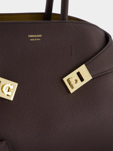 Ferragamo Brown Hug Bicolor Medium Handbag